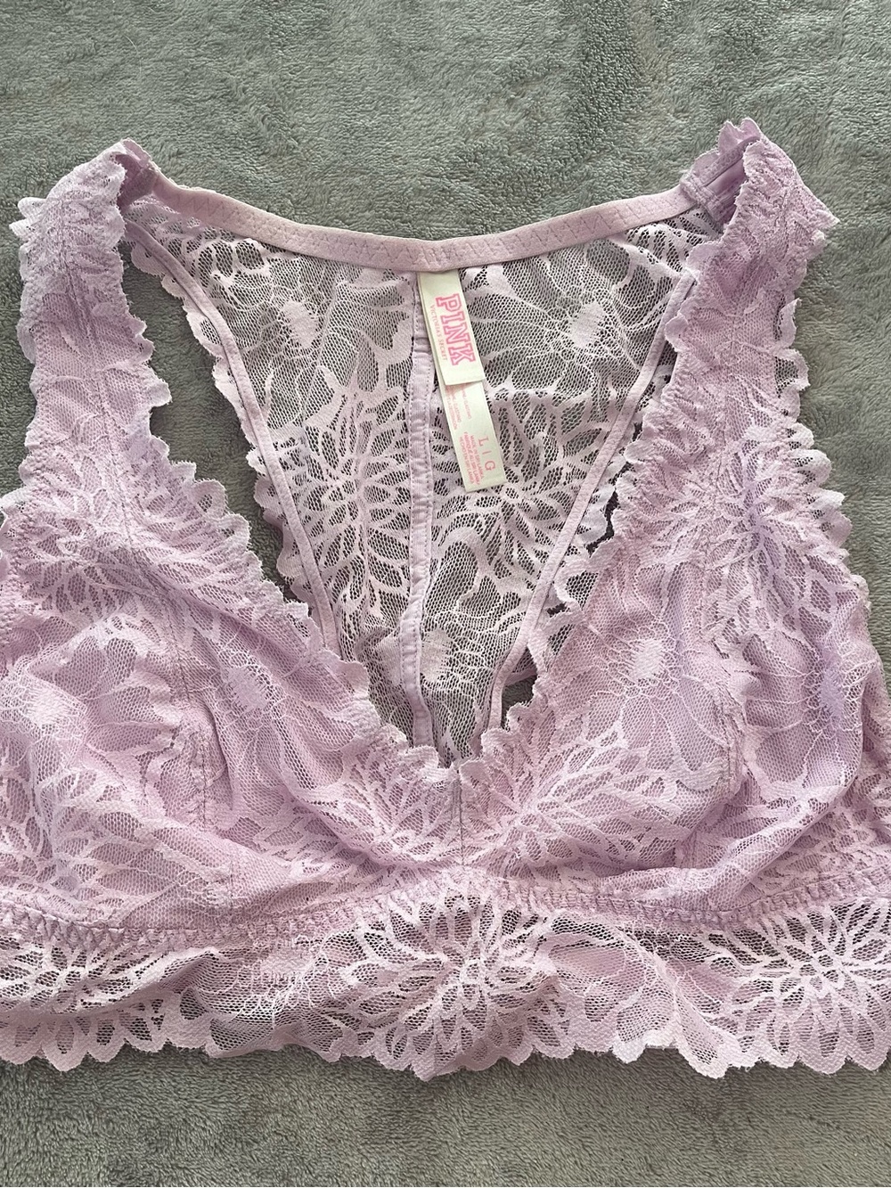 PINK Victoria's Secret Lavender Lace Bralette